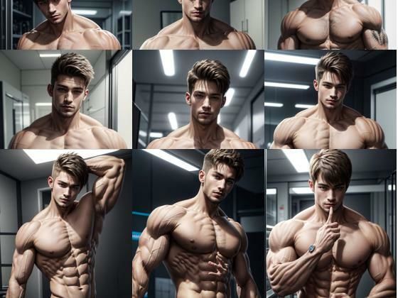 イラスト・CG集❤筋肉の詩:イケメンマッチョたちの芸術｜