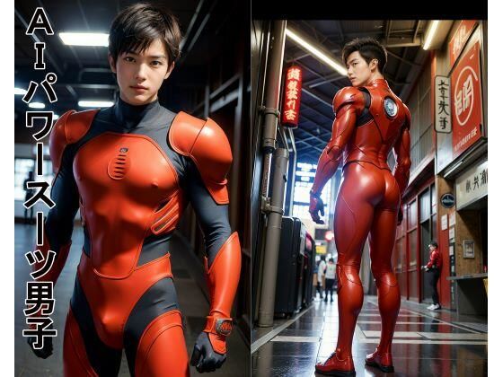 イラスト・CG集❤AIパワースーツ男子｜