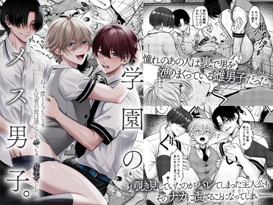 学園もの❤学園のメス男子。ねぇ僕とえっちしよ？人気者の彼は誰とでもヤっちゃうビッチ穴でした。｜